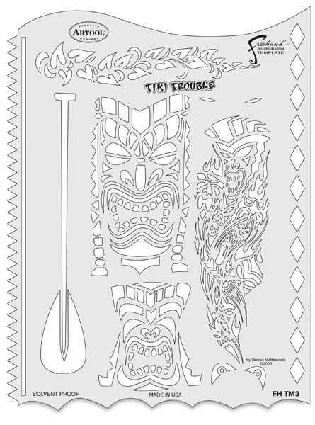 Tiki Master Tiki Trouble Template