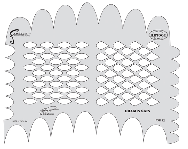 Kustom FX II Dragon Skin Template