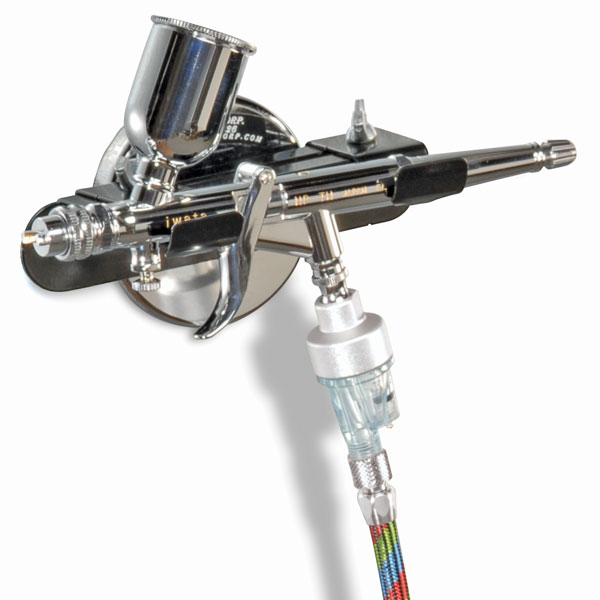 Air-Port Hanger, In Use (Airbrush Not Included)