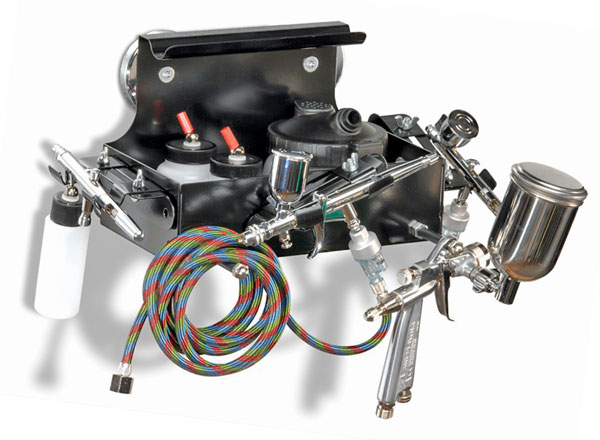 Air-Port Workstation, In Use (Airbrush and Accessories Not Included)