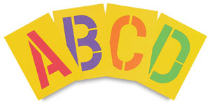 Chartpak Large Size Stencil Board Lettering Stencils