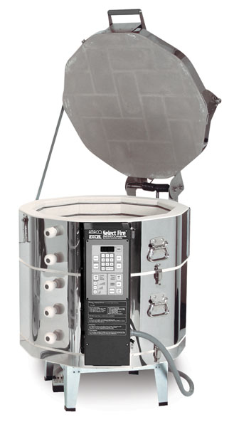 Single Phase Kiln, 208V AC with EZ Lift, Example of Size 36"H&nbsp;x&nbsp;35"W&nbsp;x&nbsp;28½"D