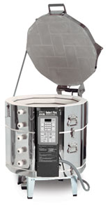 Single Phase Kiln, 208V AC with EZ Lift, Example of Size 36"H&nbsp;x&nbsp;35"W&nbsp;x&nbsp;28½"D