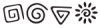 Set of 4, Spiral Designs