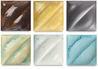 Amaco Textured Alligator Liquid Glazes Classroom Pack