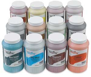 Teacher's Palette Glazes, Class Pack of 12 (Pint Containers)