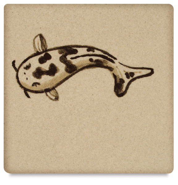 Decorating Wash, Iron Oxide (Sample Artwork)