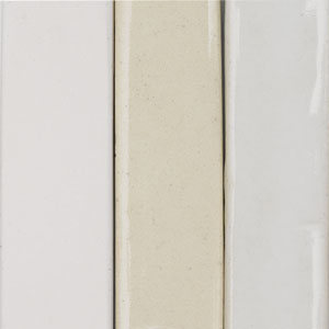 Bisque Fired, Clear Glaze, White Glaze