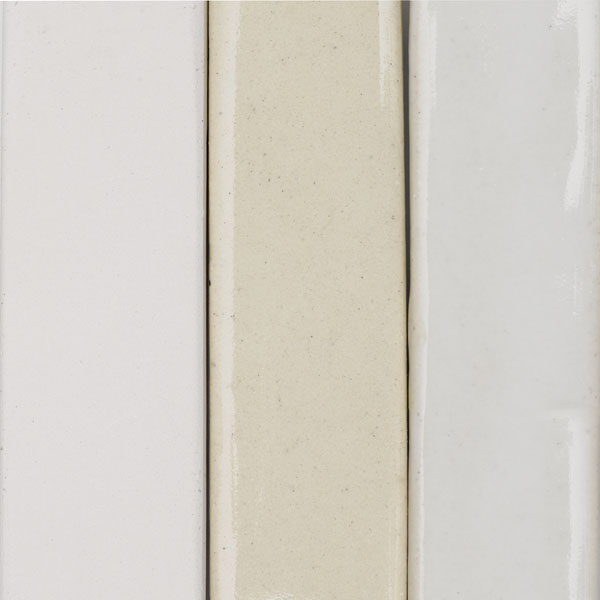 Bisque Fired, Clear Glaze, White Glaze