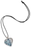 Sample Artwork, Drop Heart with Leather Cord