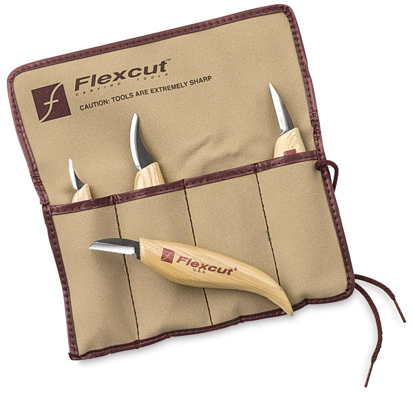 Knife Set of 4 with Roll