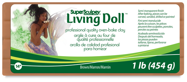 Living Doll Clay, Brown