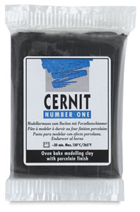 Cernit Polymer Clay, Black