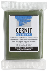Cernit Polymer Clay, Olive