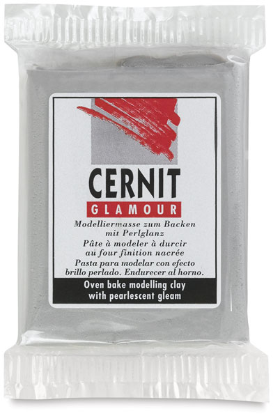 Cernit Polymer Clay, Metallic Silver