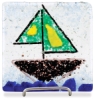 "Glass Tile, Boats" by Diana Faris