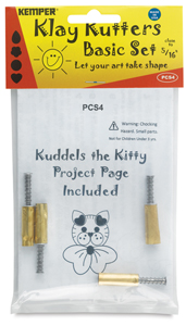 Set of 4 Cutters, Assorted Shapes, 5/16"