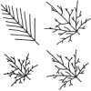 Leaf Set 2, Leaf Vein Texture Plates