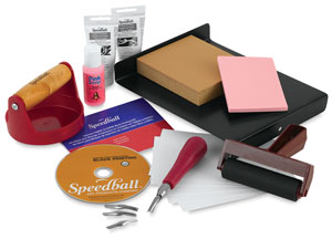 Speedball Ultimate Fabric and Paper Block Printing Kit