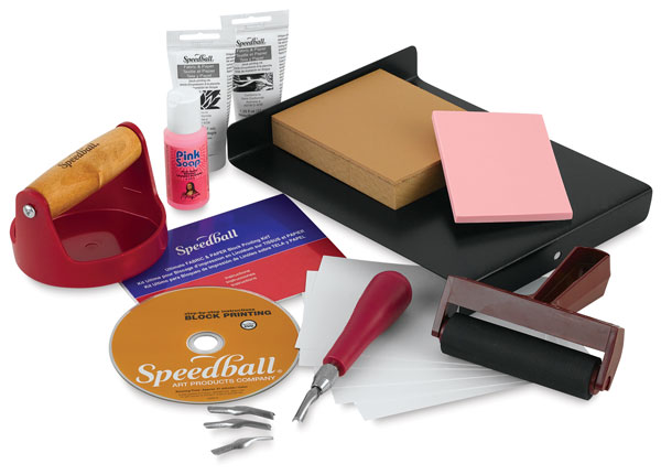 Speedball Ultimate Fabric and Paper Block Printing Kit