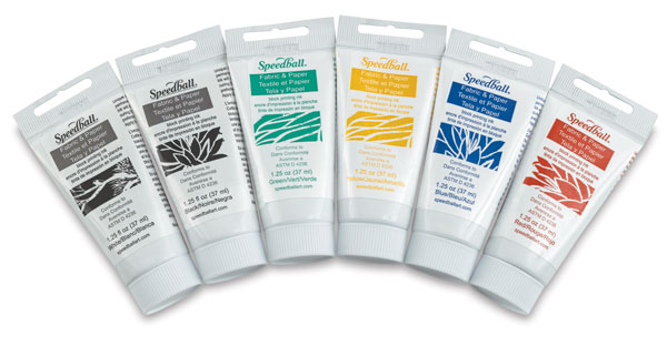 Fabric and Paper Block Printing Ink Set