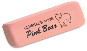 Pink Bear Eraser