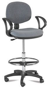 Drafting Stool, Gray
