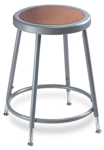 Adjustable Stool without Backrest, Grey