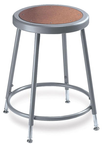 Adjustable Stool without Backrest, Grey