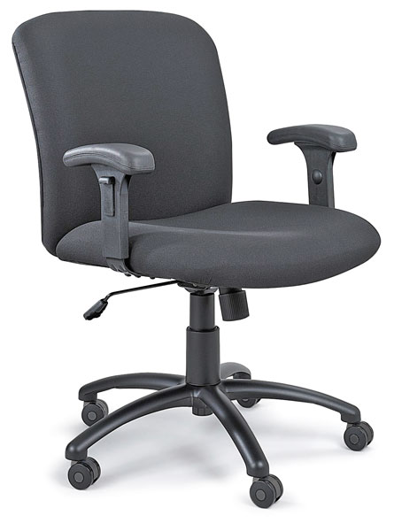 Mid-Back Uber Chair with T-Pad Arms, Sold Separately