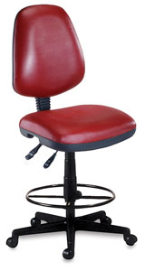 Vinyl Task Chair, Wine Vinyl Task Chair, Wine