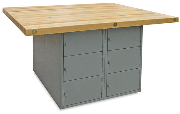12-Locker Workbench without Vises, Medium