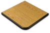 Golden Oak with Black Trim