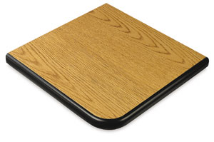Golden Oak with Black Trim