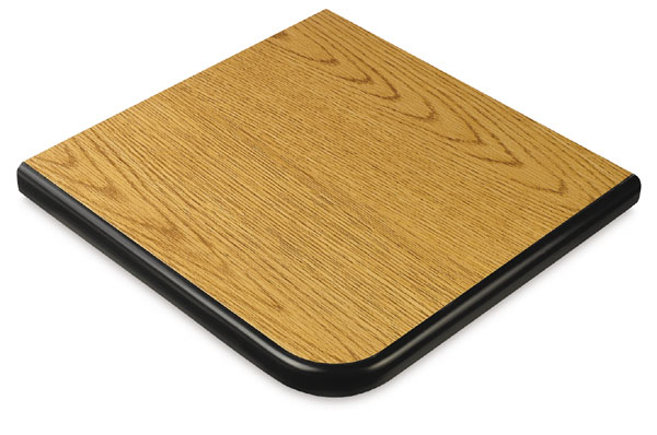 Golden Oak with Black Trim