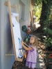 Hanging Easel, Shown in Use