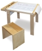 Wooden Art Table with Stool (Stool Sold Seperately)