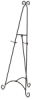 Wrought Iron Display Easel
