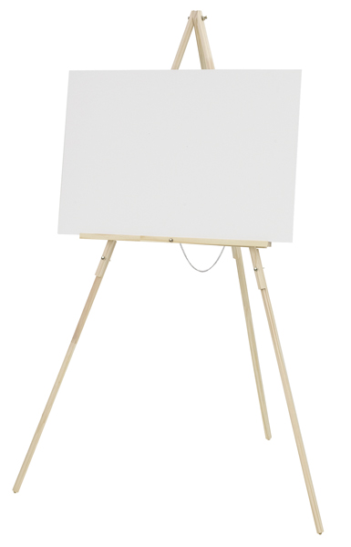 Tripod Floor Easel, Natural Finish  (Canvas Not Included)