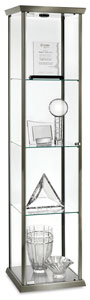 Visions Series Display Case, Silver