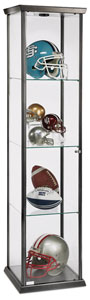Visions Series Display Case, Hammertone Silver