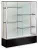 Satin Aluminum Frame/Black Base
