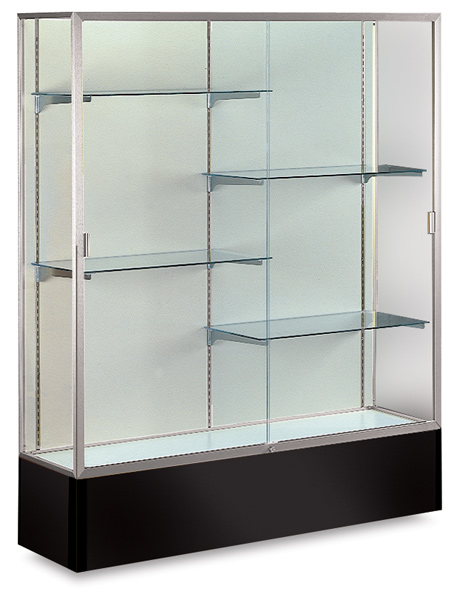 Satin Aluminum Frame/Black Base