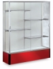 Satin Aluminum Frame/Red Base