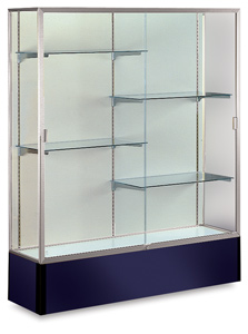 Satin Aluminum Frame/Navy Base