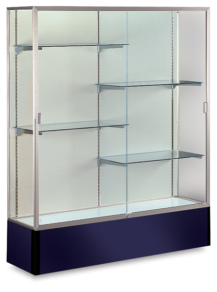 Satin Aluminum Frame/Navy Base