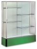 Satin Aluminum Frame/Kelly Green Base