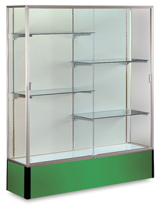 Satin Aluminum Frame/Kelly Green Base