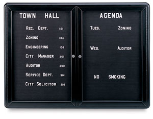 Letterboard Message Center