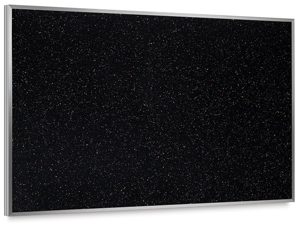 Recycled Rubber Tackboard, Black